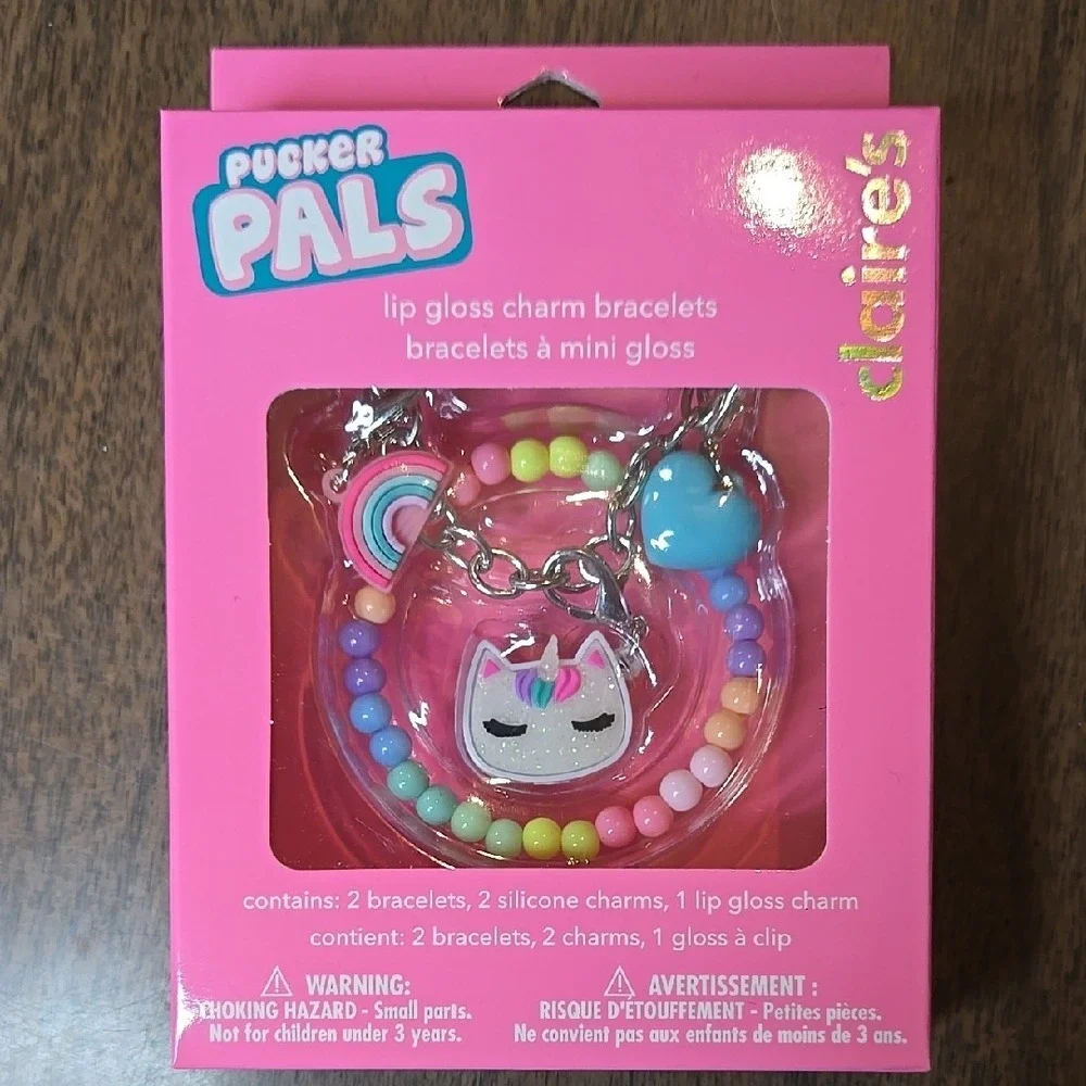 Lip‎ Gloss and Charms Bundle, Bracelets Charms Lip Gloss, Gummy Bear Ramen, New